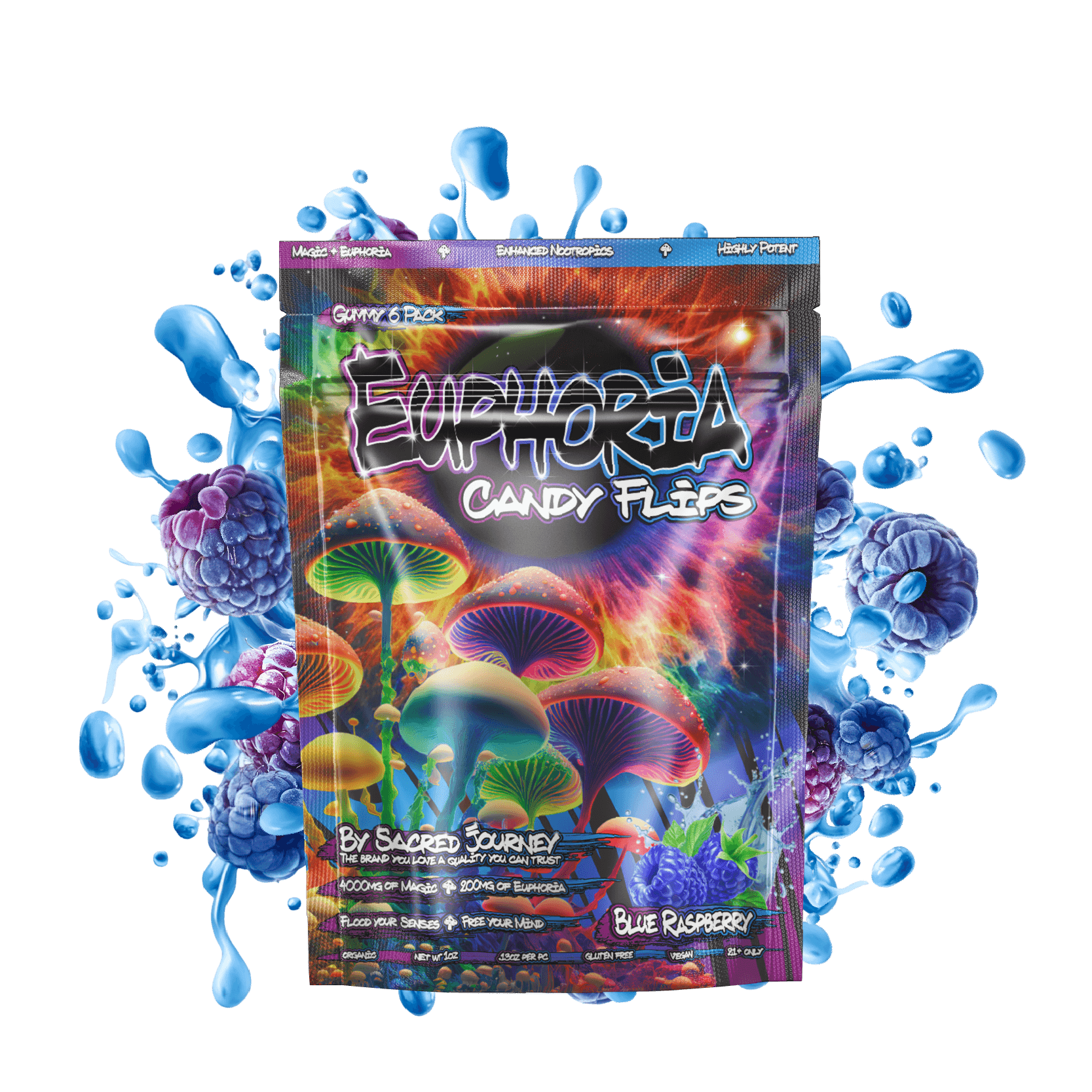 Blue Raspberry Candy Flip